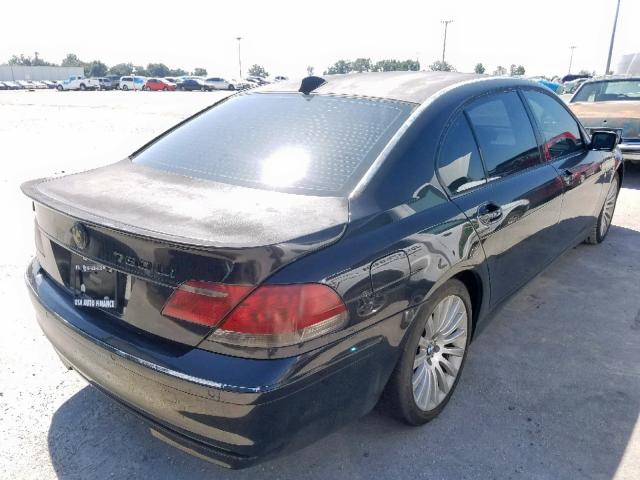 WBAHN03546DD98634 - 2006 BMW 760 LI BLACK photo 4