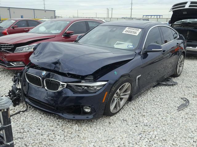 WBA4J1C52JBA30246 - 2018 BMW 430I GRAN BLACK photo 2