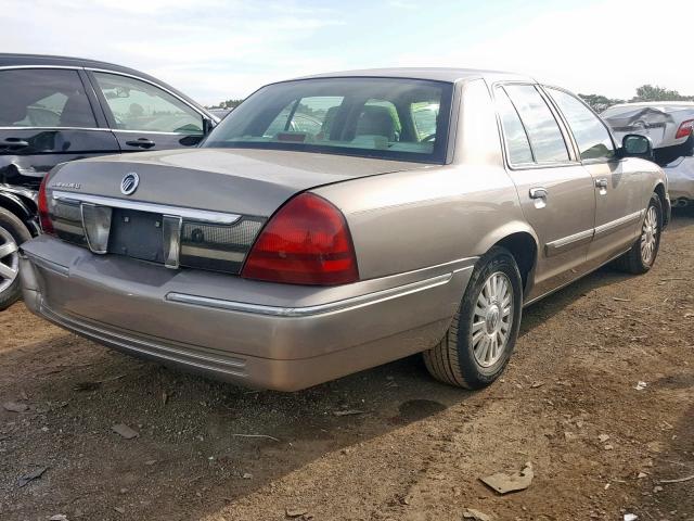 2MEFM75V46X612772 - 2006 MERCURY GRAND MARQ TAN photo 4