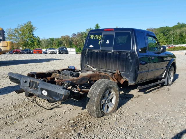 1FTZR45EX5PA45020 - 2005 FORD RANGER SUP BLACK photo 4