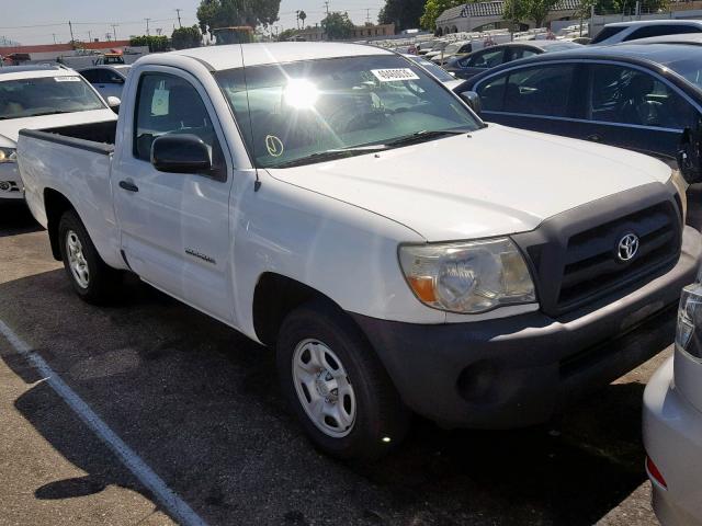 5TENX22N37Z428936 - 2007 TOYOTA TACOMA WHITE photo 1