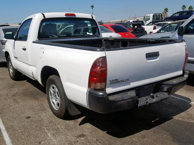 5TENX22N37Z428936 - 2007 TOYOTA TACOMA WHITE photo 3