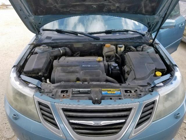 YS3FB79Y086005948 - 2008 SAAB 9-3 2.0T BLUE photo 7