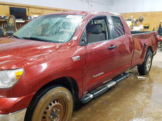 5TFCW5F18AX009482 - 2010 TOYOTA TUNDRA DOU RED photo 9