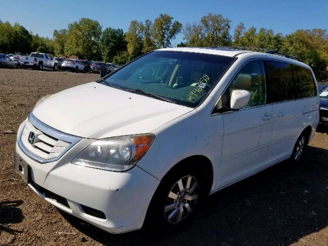 5FNRL38718B405279 - 2008 HONDA ODYSSEY EX WHITE photo 2