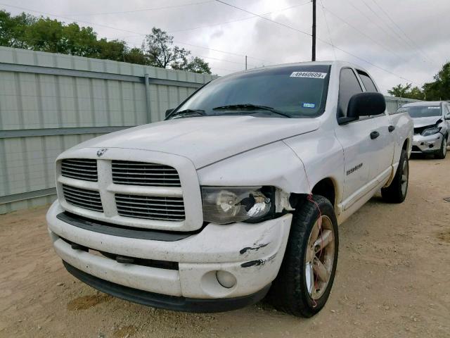 1D7HA18N14S596564 - 2004 DODGE RAM 1500 S WHITE photo 2