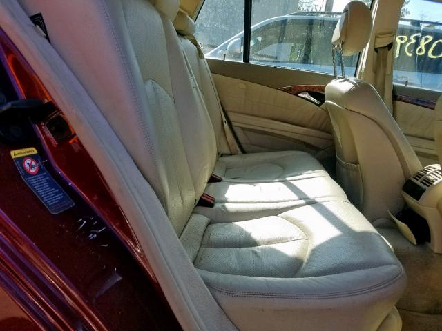 WDBUH83J14X115909 - 2004 MERCEDES-BENZ E 500 4MAT RED photo 6