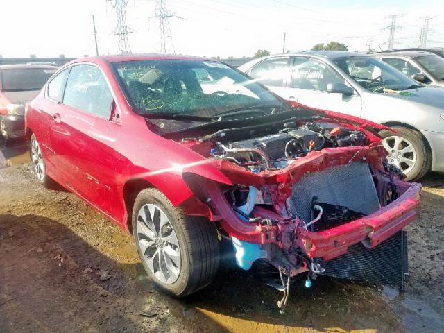 1HGCT1B89FA003285 - 2015 HONDA ACCORD EXL RED photo 1