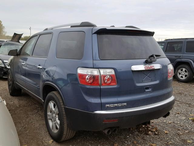 1GKKRNED6CJ273860 - 2012 GMC ACADIA SLE BLUE photo 3