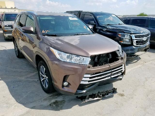 5TDKZRFHXJS273123 - 2018 TOYOTA HIGHLANDER BROWN photo 1