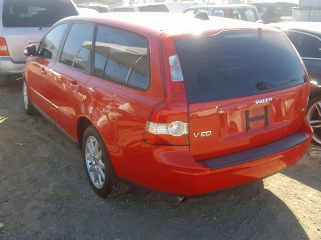 YV1MW682272313293 - 2007 VOLVO V50 T5 RED photo 3