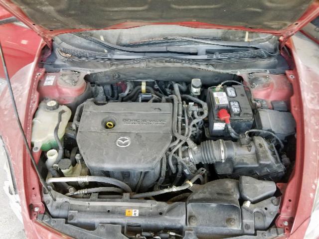 1YVHZ8BH2A5M04975 - 2010 MAZDA 6 I RED photo 7