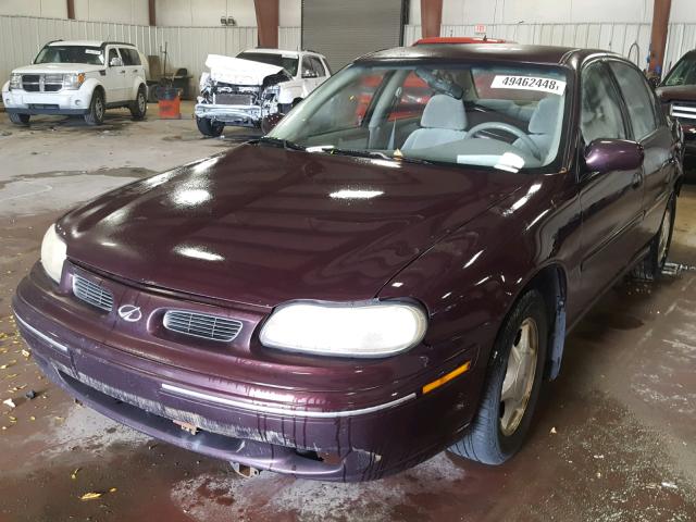 1G3NB52MXX6312847 - 1999 OLDSMOBILE CUTLASS GL 栗色 照片 2