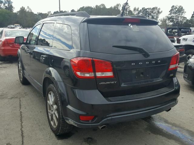 3D4PG1FG6BT540918 - 2011 DODGE JOURNEY MA BLACK photo 3