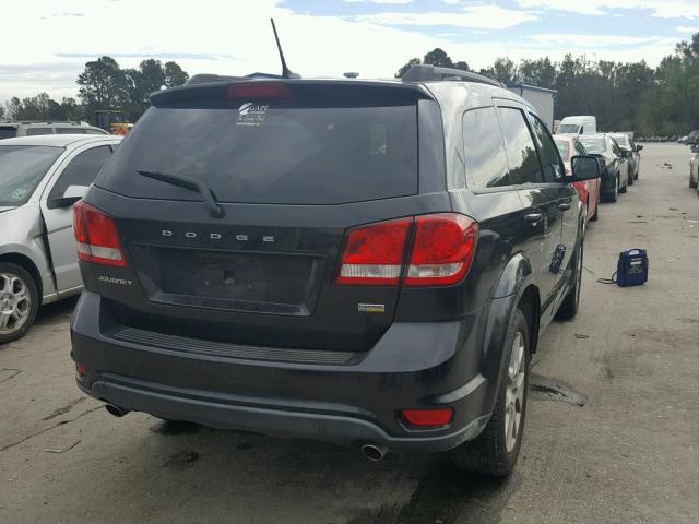 3D4PG1FG6BT540918 - 2011 DODGE JOURNEY MA BLACK photo 4