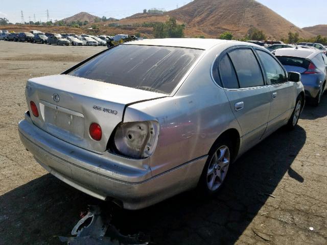 JT8BD69S750204448 - 2005 LEXUS GS 300 SILVER photo 4