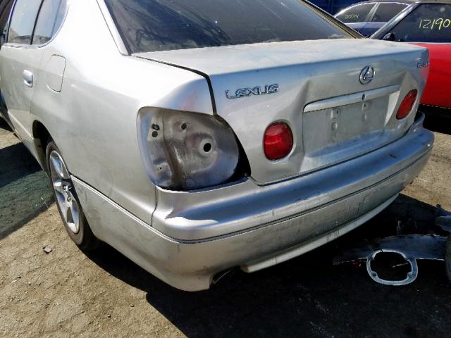 JT8BD69S750204448 - 2005 LEXUS GS 300 SILVER photo 9