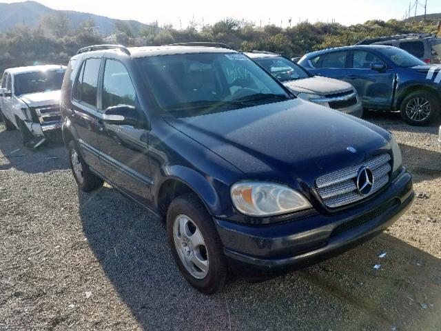 4JGAB57E23A435285 - 2003 MERCEDES-BENZ ML 350 BLUE photo 1