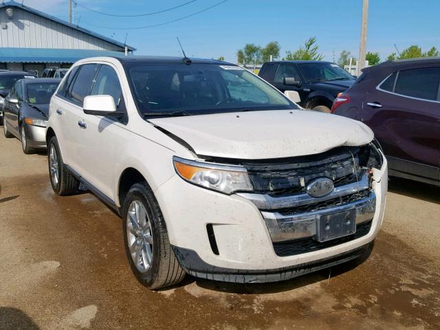 2FMDK4JC4BBA66642 - 2011 FORD EDGE SEL WHITE photo 1