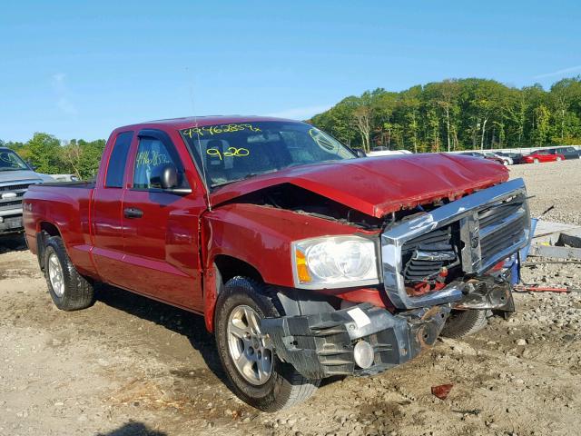 1D7HW42K06S607655 - 2006 DODGE DAKOTA SLT RED photo 1