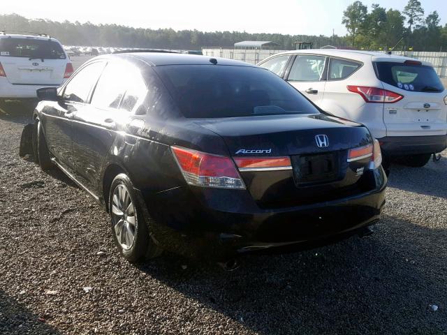 1HGCP3F8XCA030646 - 2012 HONDA ACCORD EXL BLACK photo 3