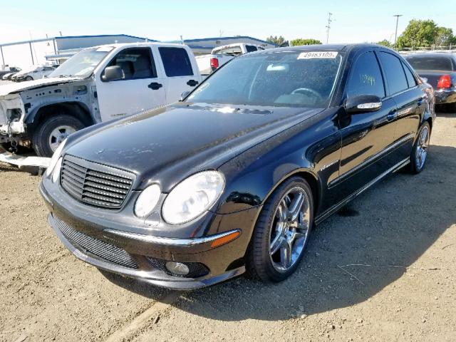 WDBUF76J13A352364 - 2003 MERCEDES-BENZ E 55 AMG BLACK photo 2