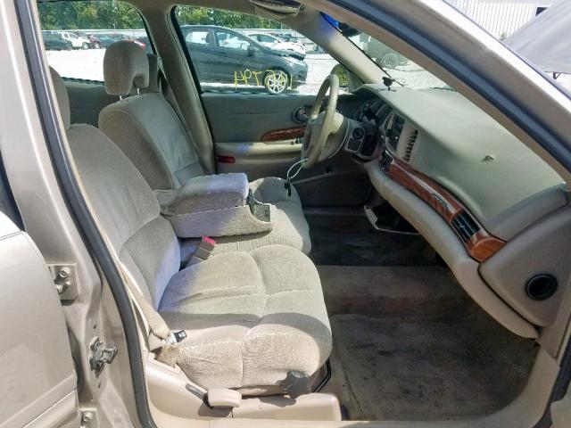 1G4HP54K21U293882 - 2001 BUICK LESABRE CU BEIGE photo 5