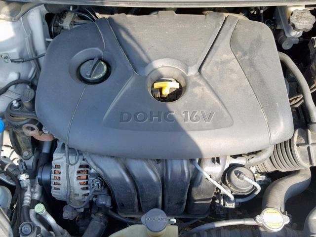 5NPDH4AE2BH016377 - 2011 HYUNDAI ELANTRA GL SILVER photo 7