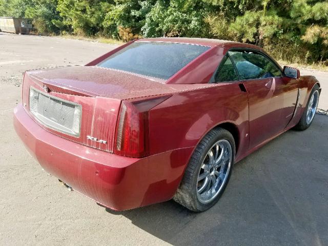 1G6YX36D965602310 - 2006 CADILLAC XLR-V BURGUNDY photo 4