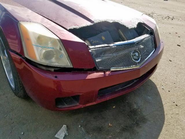 1G6YX36D965602310 - 2006 CADILLAC XLR-V BURGUNDY photo 9