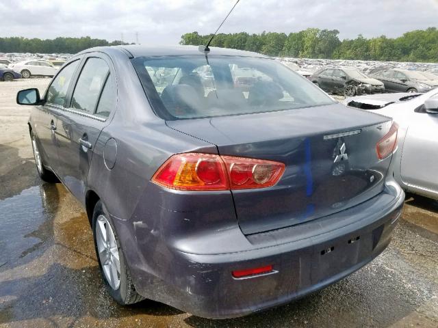 JA3AU26U08U030097 - 2008 MITSUBISHI LANCER ES GRAY photo 3