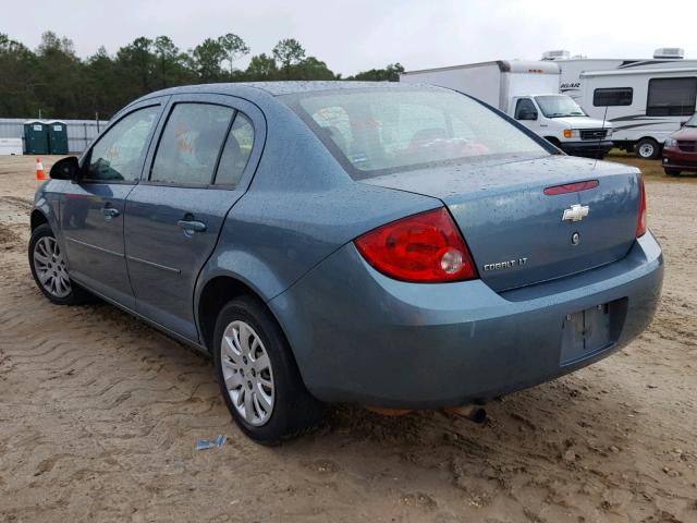 1G1AD5F55A7215559 - 2010 CHEVROLET COBALT 1LT BLUE photo 3