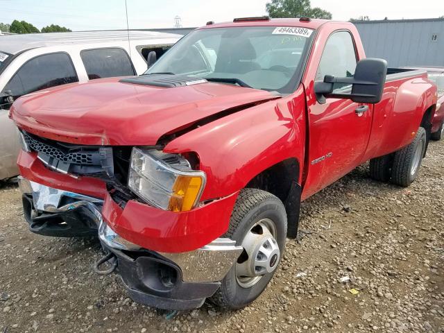 1GT322CG8DF102516 - 2013 GMC SIERRA K35 RED photo 2