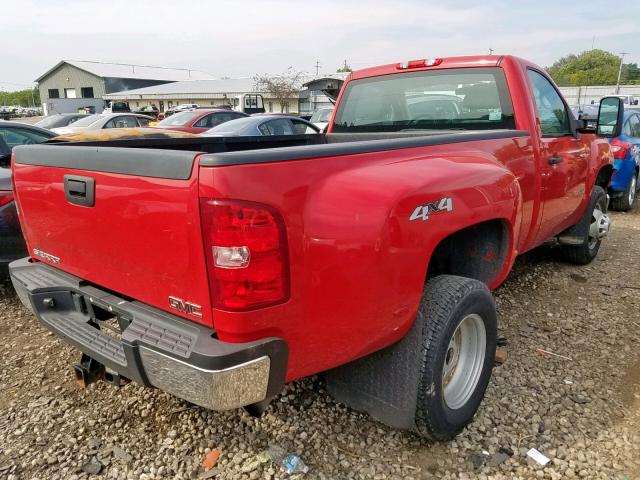 1GT322CG8DF102516 - 2013 GMC SIERRA K35 RED photo 4