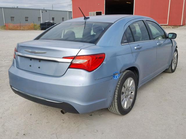 1C3CCBAB3DN609175 - 2013 CHRYSLER 200 LX BLUE photo 4