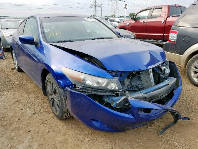 1HGCS128X8A021624 - 2008 HONDA ACCORD EXL BLUE photo 1