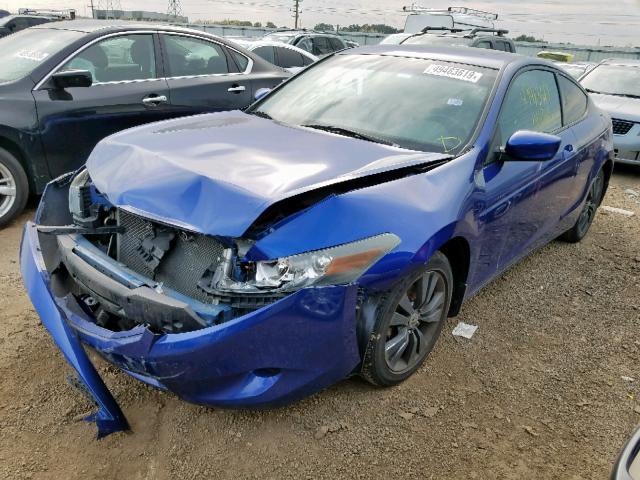 1HGCS128X8A021624 - 2008 HONDA ACCORD EXL BLUE photo 2