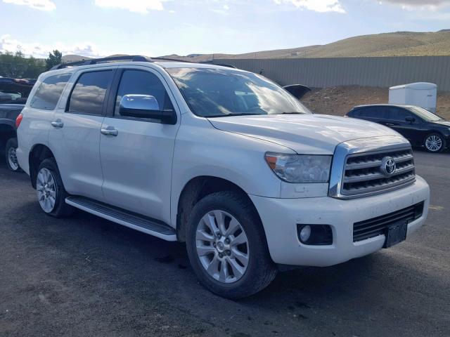 5TDDY5G10CS066698 - 2012 TOYOTA SEQUOIA PL WHITE photo 1