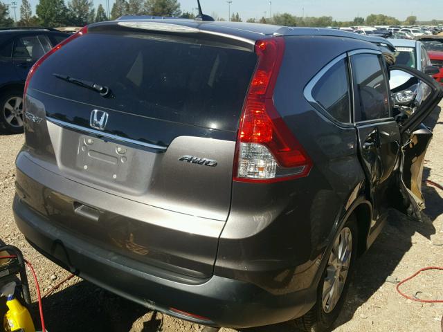 5J6RM4H70CL055873 - 2012 HONDA CR-V EXL GRAY photo 4