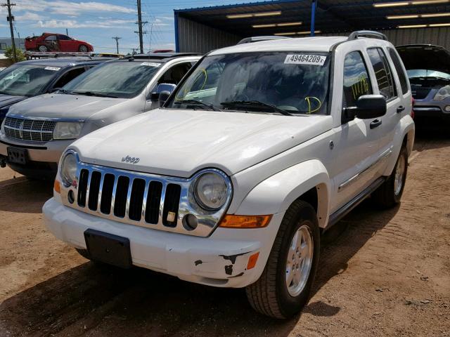 1J4GL58595W629211 - 2005 JEEP LIBERTY LI WHITE photo 2