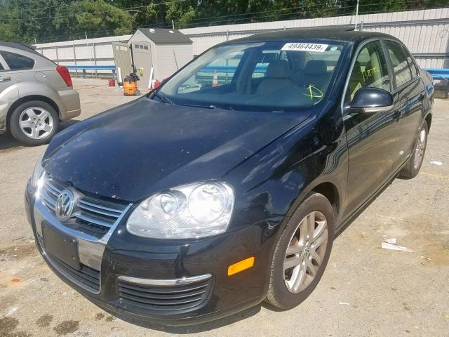 3VWEF81K57M162990 - 2007 VOLKSWAGEN JETTA WOLF BLACK photo 2