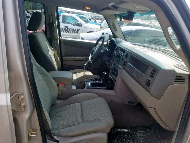 1J8HH48K07C661974 - 2007 JEEP COMMANDER ვერცხლისფერი ფოტო 5