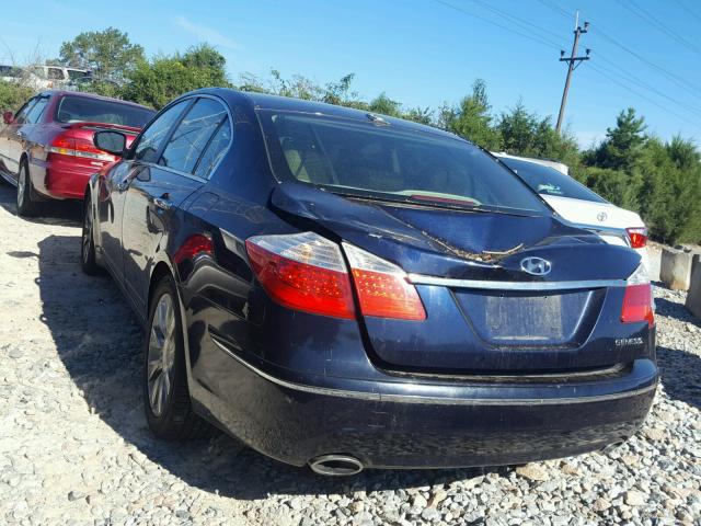 KMHGC46E59U016776 - 2009 HYUNDAI GENESIS 3. BLUE photo 3