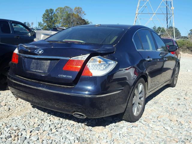 KMHGC46E59U016776 - 2009 HYUNDAI GENESIS 3. BLUE photo 4