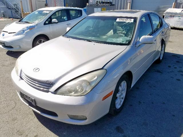 JTHBF30G036006855 - 2003 LEXUS ES 300 SILVER photo 2