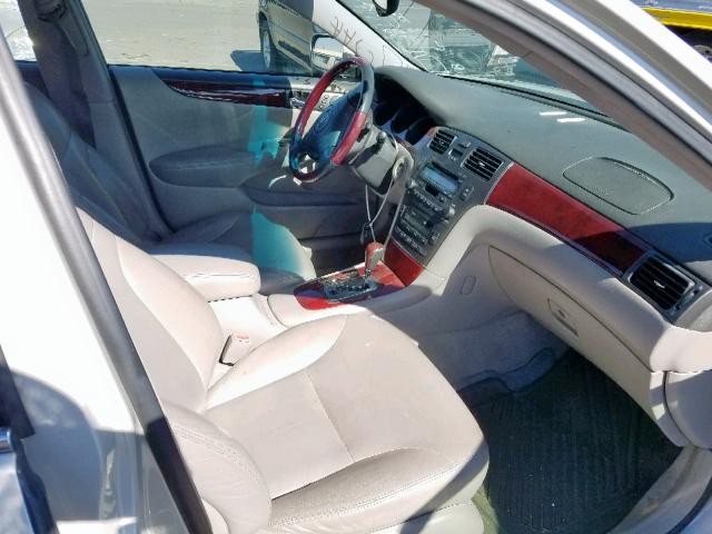 JTHBF30G036006855 - 2003 LEXUS ES 300 SILVER photo 5