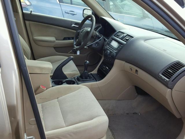 1HGCM55134A067404 - 2004 HONDA ACCORD DX GOLD photo 5