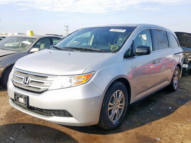 5FNRL5H45CB079383 - 2012 HONDA ODYSSEY EX SILVER photo 2