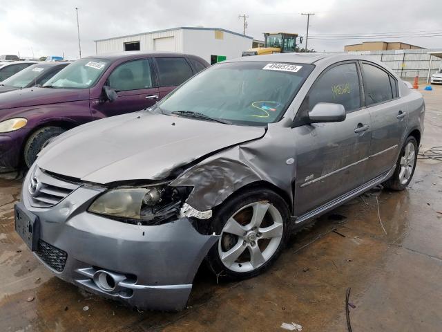 JM1BK123661488857 - 2006 MAZDA 3 S GRAY photo 2