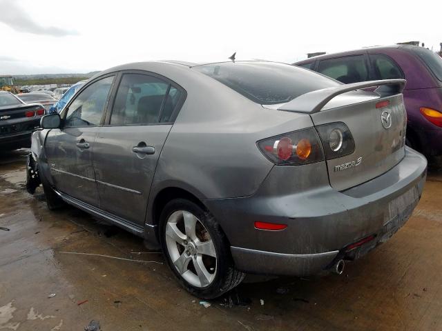 JM1BK123661488857 - 2006 MAZDA 3 S GRAY photo 3